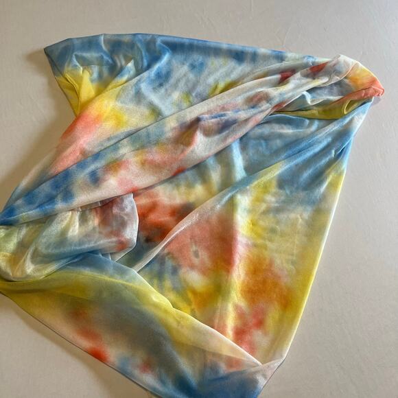 5/ $25 Multicolor infinity watercolor scarf - Picture 1 of 6
